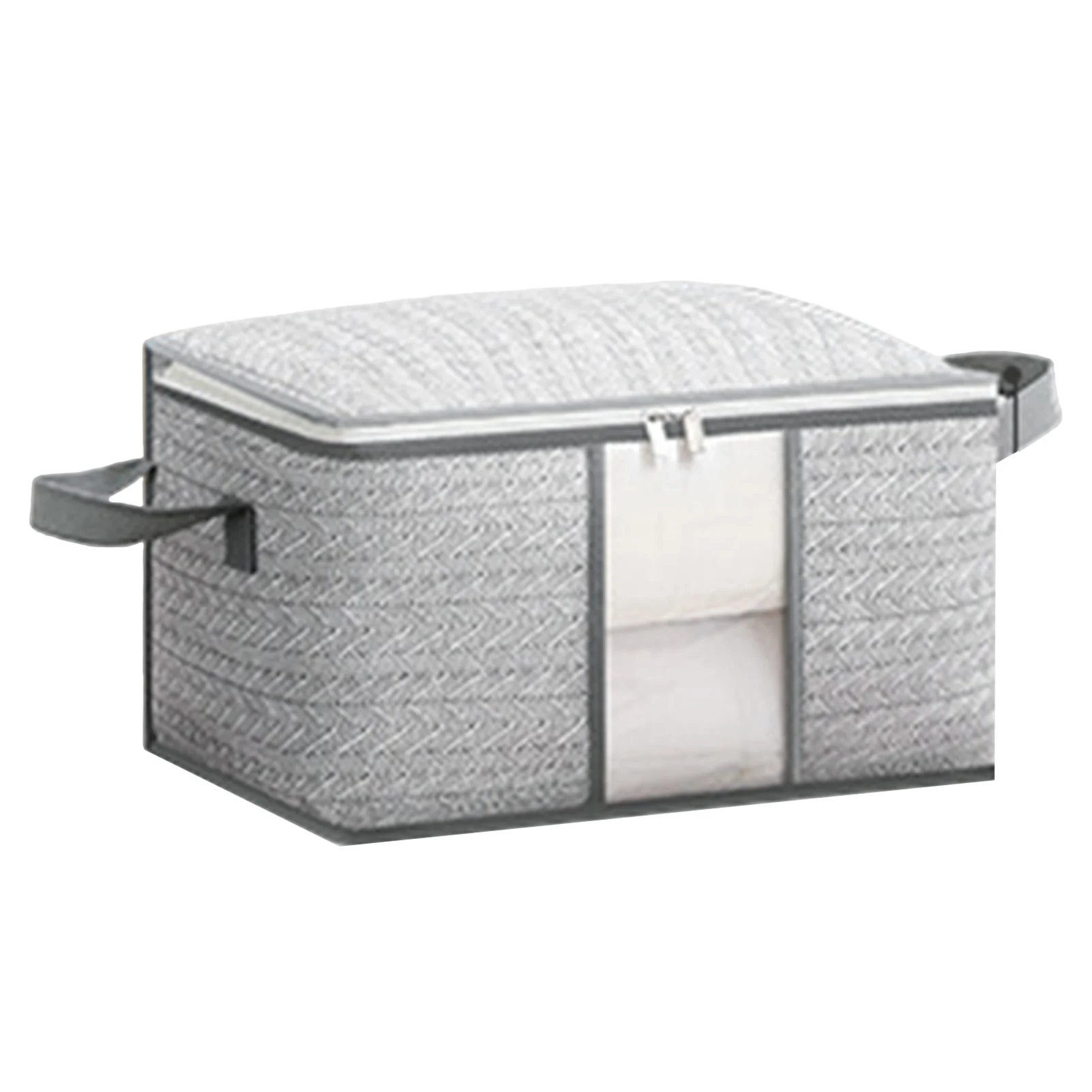 

Portable Clothes Storage Bins Non-Woven Clothes Quilt Storage Bag for Thick Fabric Blankets Bedding