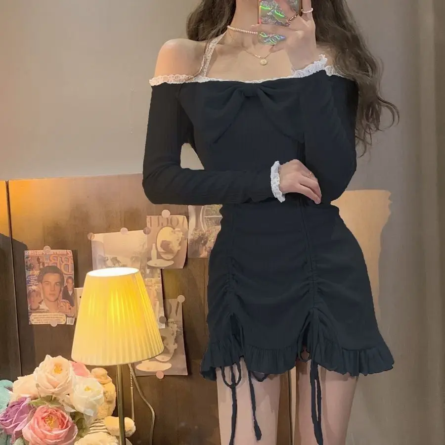 Women Dress Sexy Off-Shoulder Dresses Evening Party Beach Spring Summer Mini Dresses Robe Femme