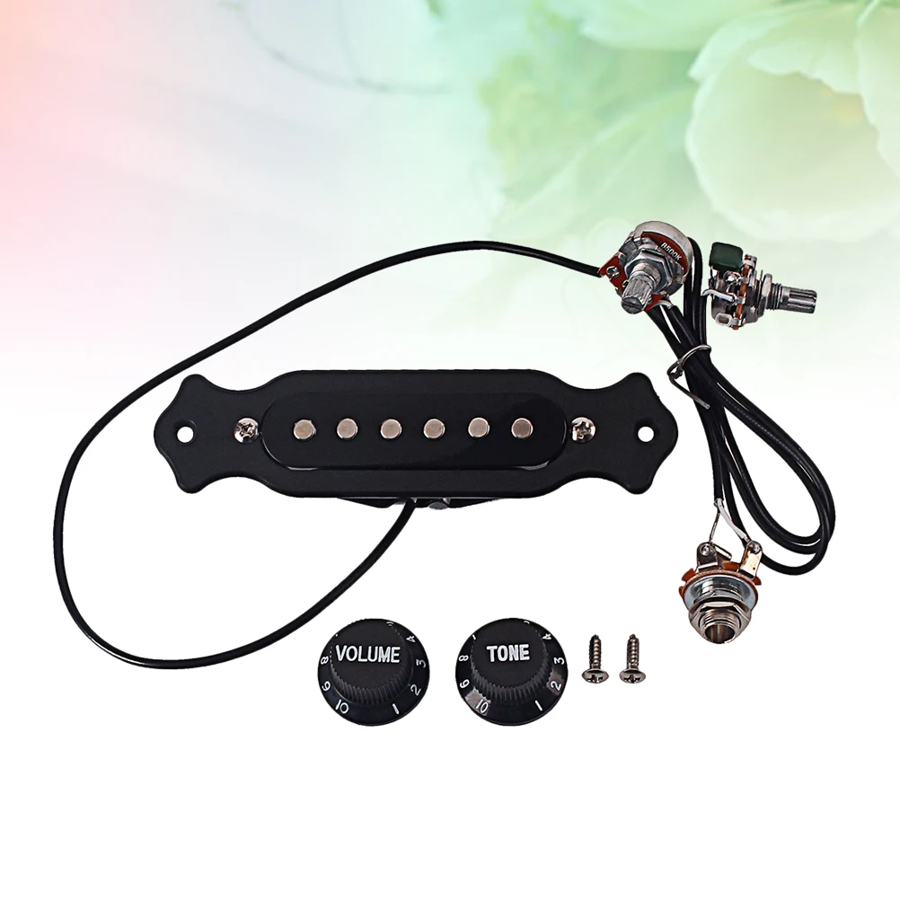 

Guitar Pickups Sound Hole Electric Humbucker Bridge Double Coil Neck Black