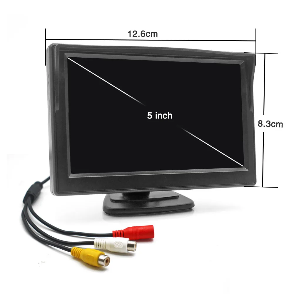 Smartour 5 Inch AHD IPS Monitor 1920*1080P High Definition For Car Starlight Night Vision Camera Vehicle Reverse Image Display