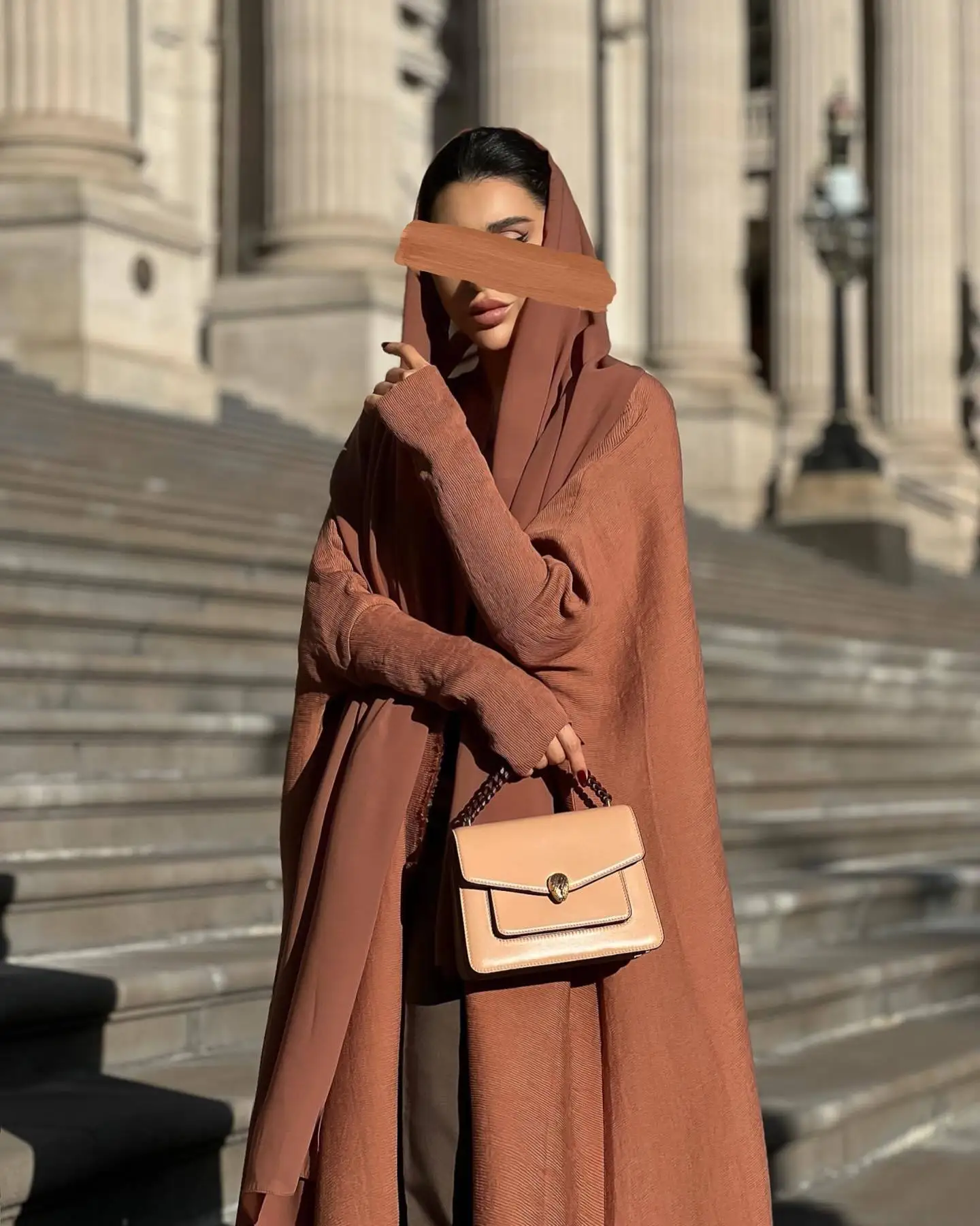 2025 Miyake Pleated Loose Spring Coat Women's Gradual Change of Color Loose Bat Women's Fashionable Long-sleeved Robe Cardigan