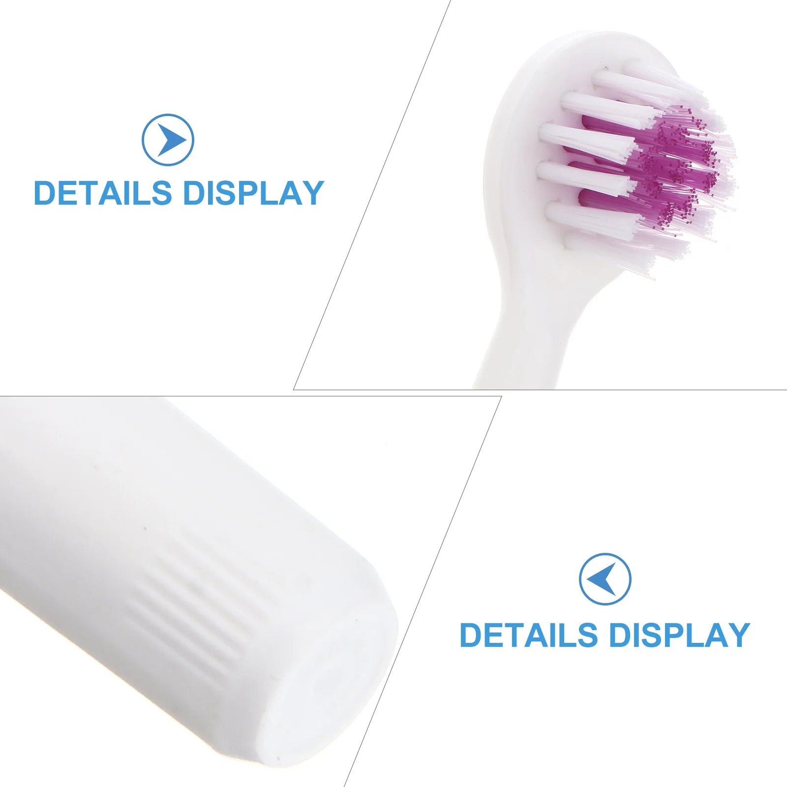 

2 Pcs Electric Toothbrush Ultrasonic Cat Toothbrushes Dog for Pet Canine
