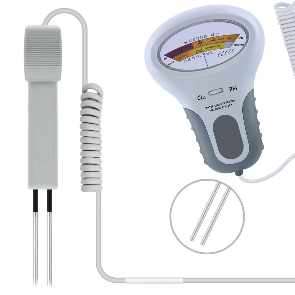 Digital PC102 PH Meter 2-in-1 Water Quality Tester Pen For Swimming Pool S'pa Home Brewing Aquarium Maintenance Device