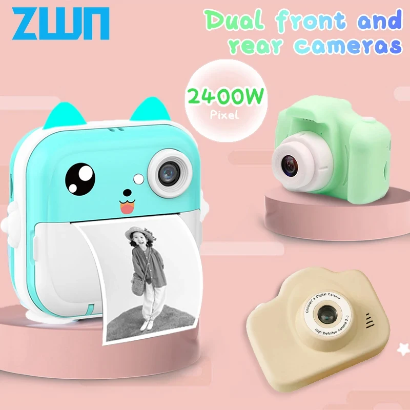 Children 1080P HD Digital Camera Toys Instant Print for Kids Thermal Print Camera Instant Print Photo Video With 32G Memory Card