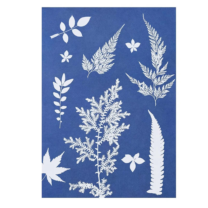 33 Pcs Sun Print Paper Cyanotype Paper Kit, A5 Solar Drawing Paper Sensitivity Sun Print Nature Printing Paper