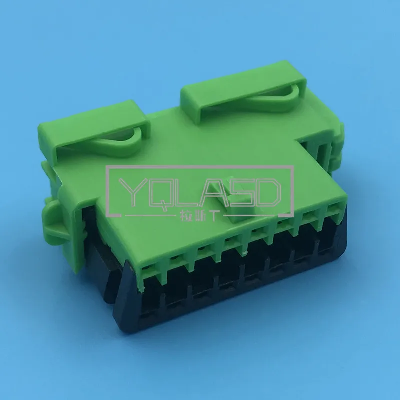 1 Set 16 Way Automobile Electric Cable Socket AC Assembly 953490-3 Car Unsealed Plug Green Auto OBD Diagnostic Connector