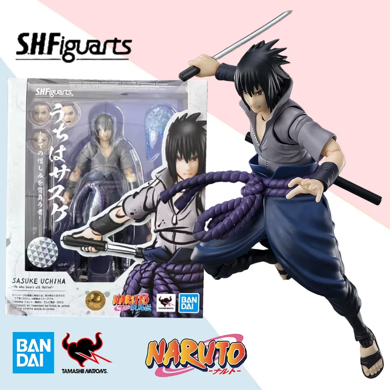

Bandai SASUKE UCHIHA Он, кто медведи, все Гэтред, аниме-кукла, модель игрушки, коллекция украшений