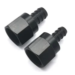 10AN female to 3/8 Hose Barb Fuel Oil Line Fitting End Straight Black