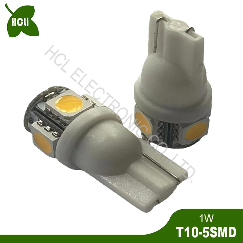 High quality DC3V 4.5V 5V 6V 6.3V 12V 24V T10 Wedge W5W 194 501 168 Led Map Dome Lights Auto Signal Lamp free shipping 10pcs/lot