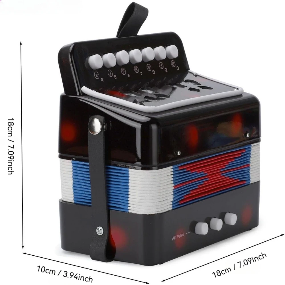 أداة الأكورديون 10 مفاتيح زر الأكورديون الصغير للمبتدئين اختيار هدية عيد الميلاد #2