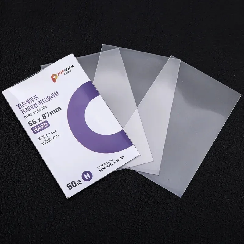 50Pcs Universal Transparent Card Sleeves Protector Perfect Size Card Holder for Idol Photo Board Game ID Cards Protection
