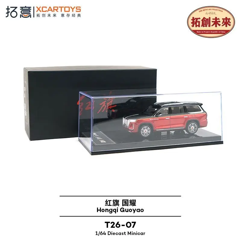 

Xcartoys1:64 T26-07 модель автомобиля из сплава с красным флагом, роскошная игрушка-симулятор внедорожника для мальчиков, коллекция, изысканный подарок на день рождения для детей