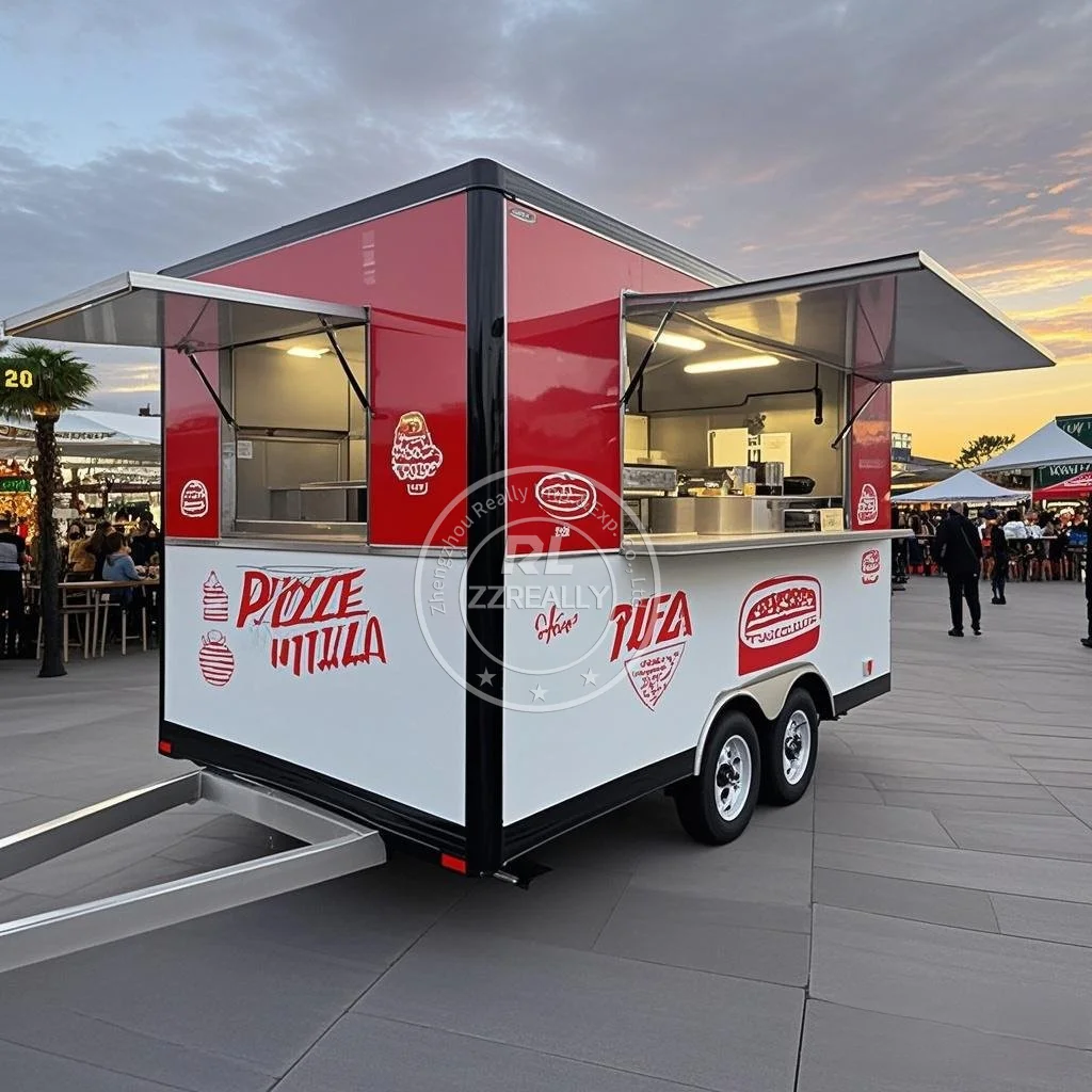 

Мобильные кухонные прицепы для барбекю, полностью оборудованная тележка для еды для фестиваля, еды, бизнеса