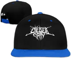 Chelsea Baseball Cap Grin Adjustable Deathcore Sport Band Hip Pop Cap Blue