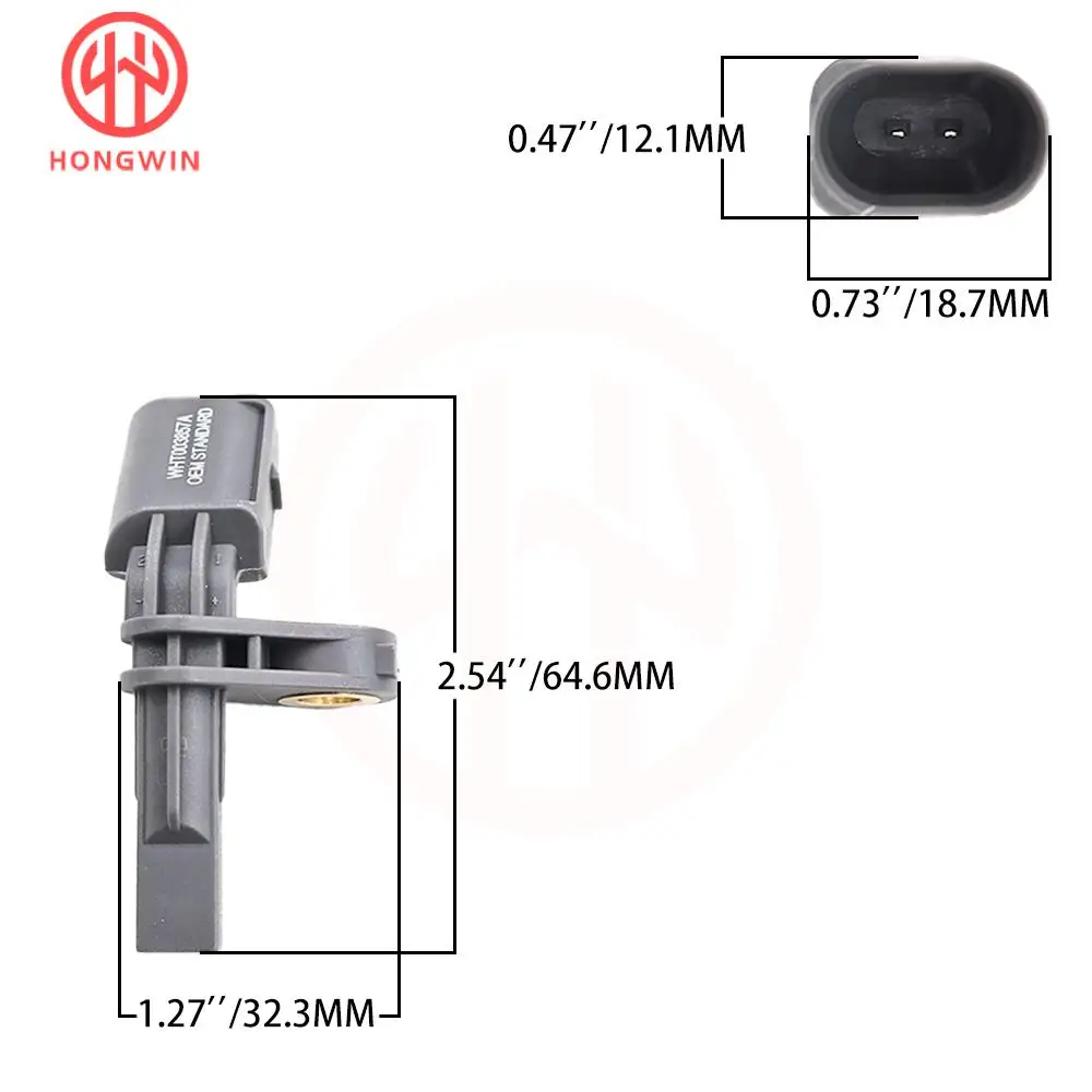Sensor ABS Trasero Derecho WHT 003857 A para VW Golf Jetta Passat Audi Q3 A3 Skoda Seat 2006-2014 VW Eos 2004-2014 Audi A3/S3