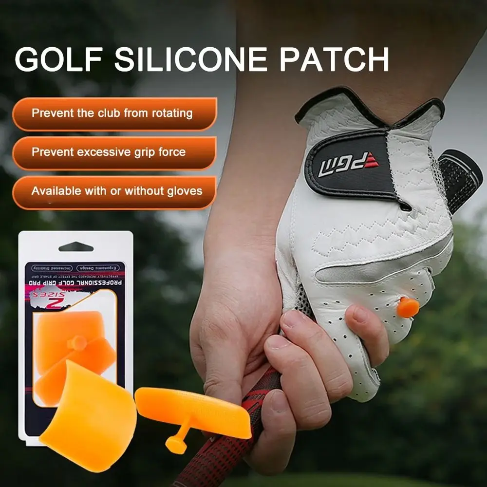 

2pcs Universal Silicone Golf Grip Aid Comfortable Anti-slip Golf Swing Trainer Golf Club Grip Pad Indoor