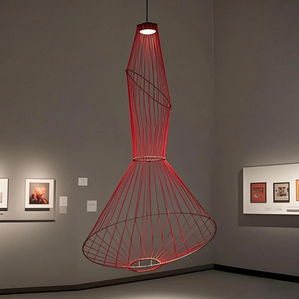 2026 Nordic Designer Hanging Lamp Modern Line Pendant Chandelier For Staircase Stairway Loft Showroom Simplicity Lights Fixtures