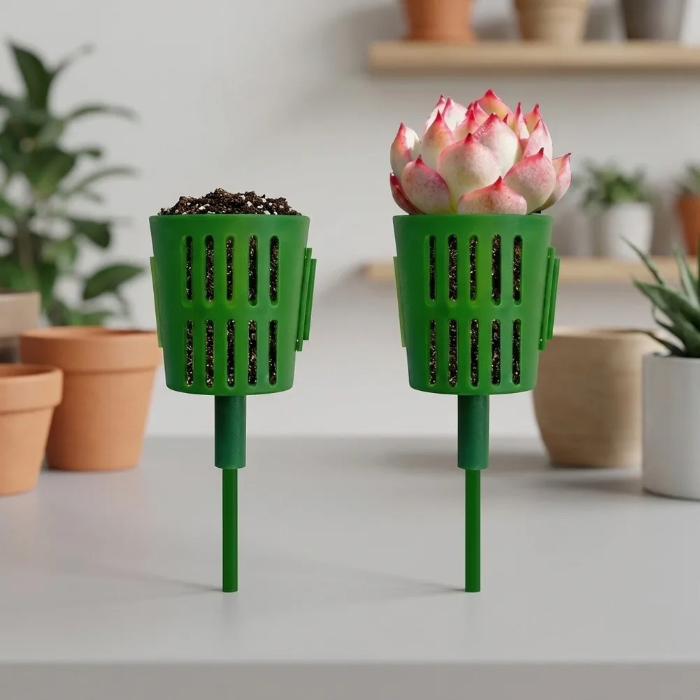 Compact Plastic For succulent Holder Set for Gardening Crafts Includes Drainage Holes Ventilation Design for Moisture Control