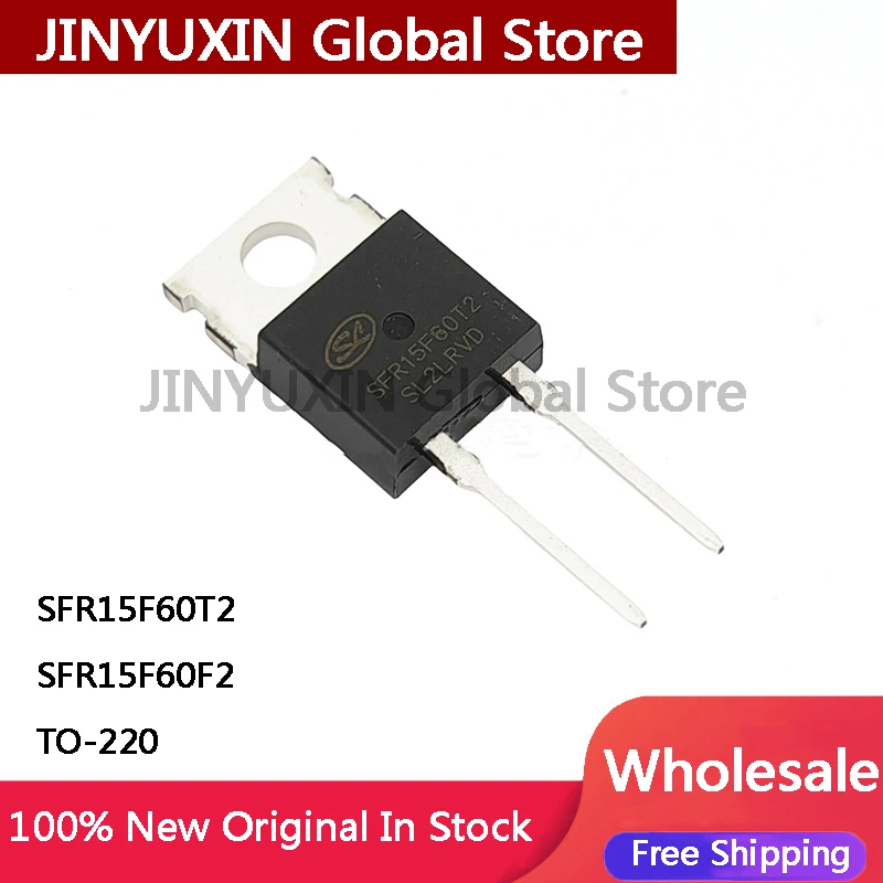10Pcs SFR15F60T2 SFR15F60F2 TO-220 15A 600V fast recovery diode IN Stock Wholesale