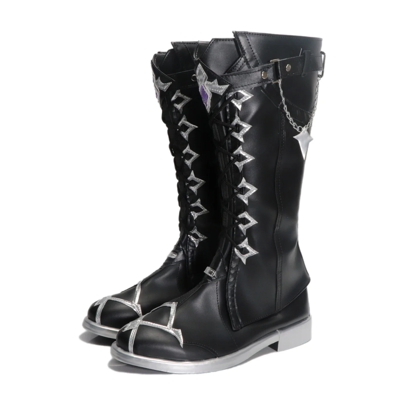 Game Genshin Impact Flins Cosplay Schoenen Laarzen Kyryll Chudomirovich Flins Voor Hallowmas Party Volwassen Vrouwen Mannen