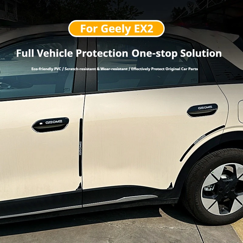 For Geely EX2 Door Edge Guard Door Corner Anti-collision Sticker Anti Collision Sticker for Rearview Mirror PVC Car Accessories