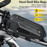NEWBOLER Bicycle Bag Rainproof Cycling Top Front Tube Frame Bag Large Capacity MTB Road Bicycle Pannier Black Bike Accessories