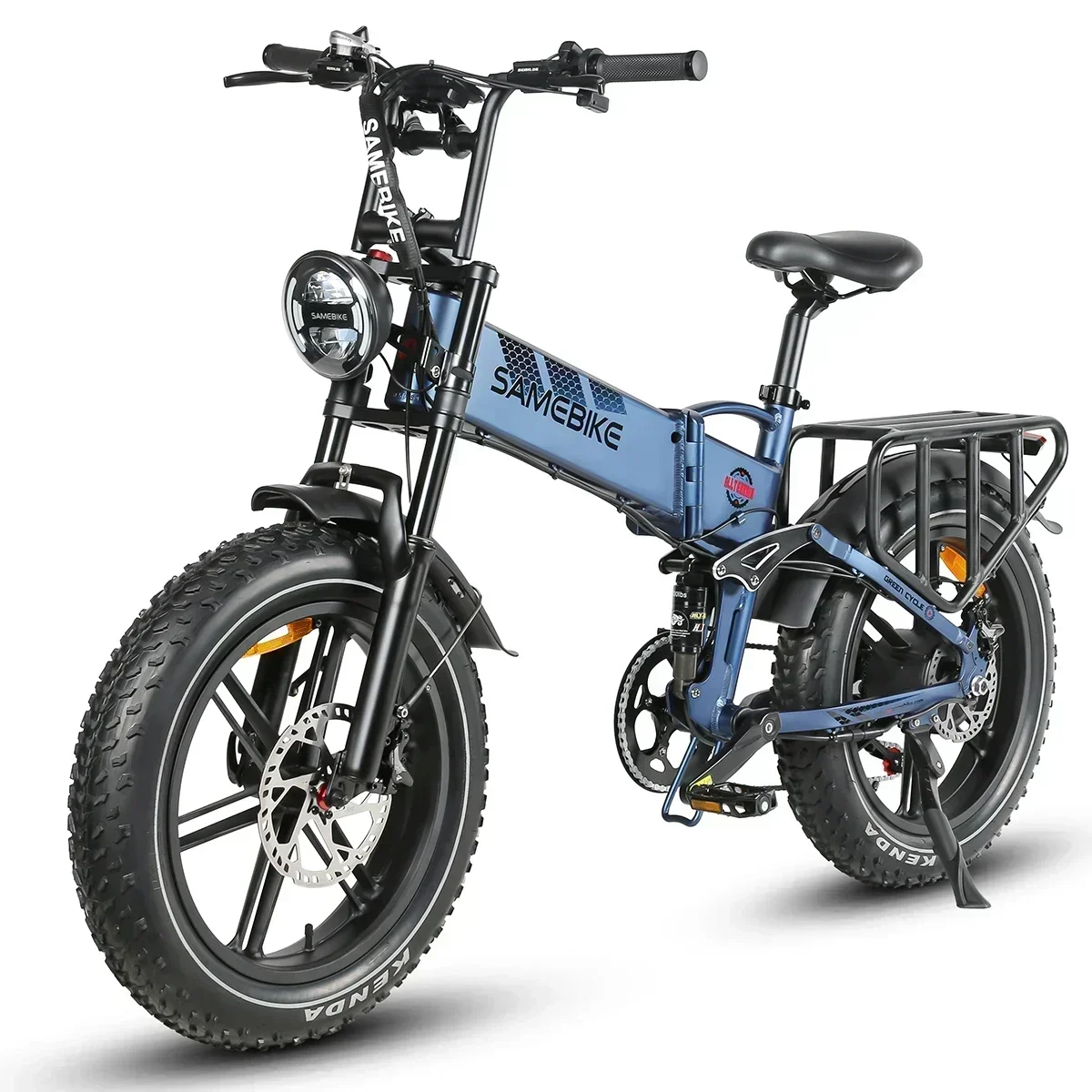 Folding Electric Bike SAMEBIKE 1200W Powerful Motor 48V 17AH Battery e-bike 20 Inch Tire Urban Commuting riding Electric Bicycle image 4