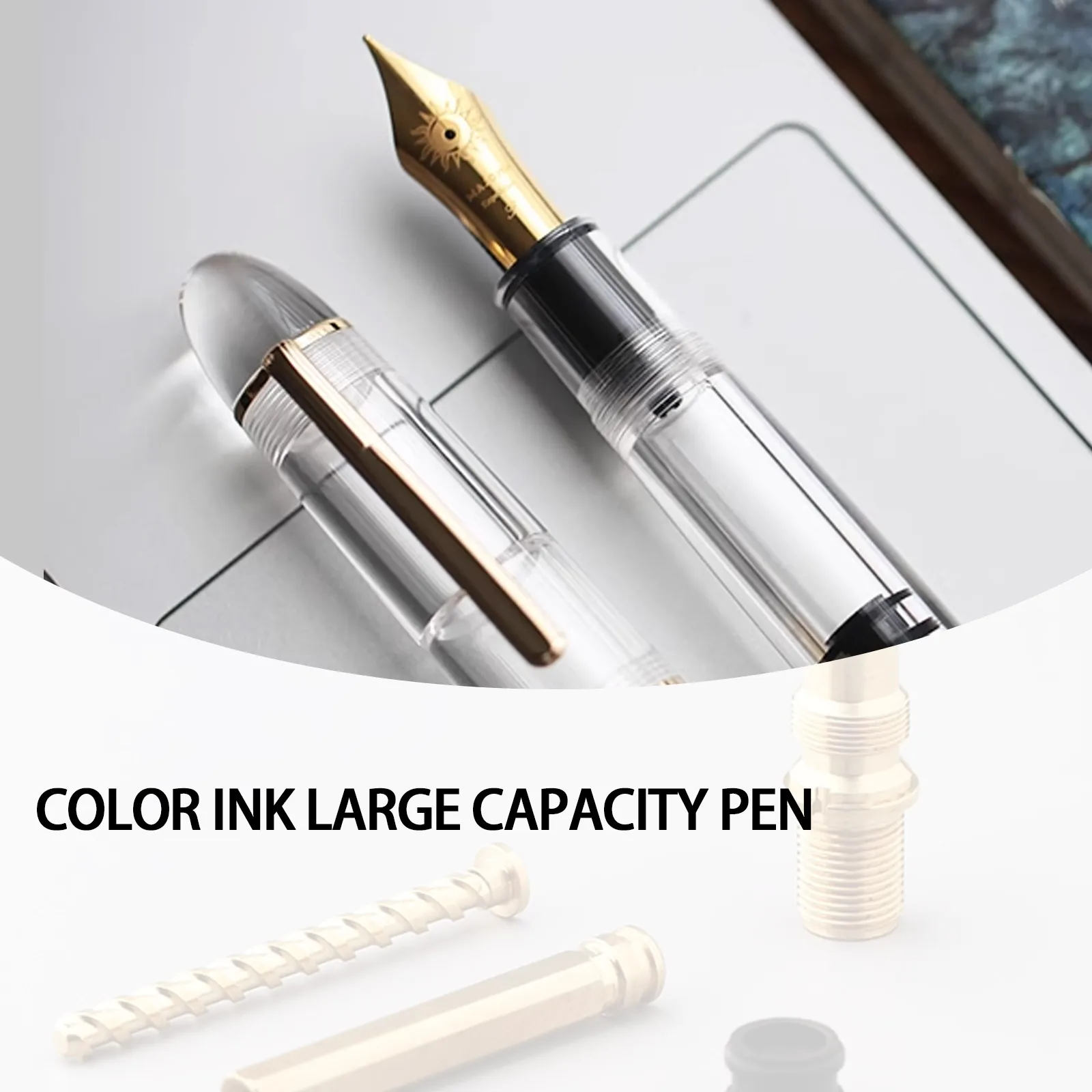 ماجون رقم. 8 40 بنك الاستثمار القومي قلم حبر أكريليك P140 كبير شفاف الكبار طالب اللون الحبر سعة كبيرة القلم الكتابة القرطاسية