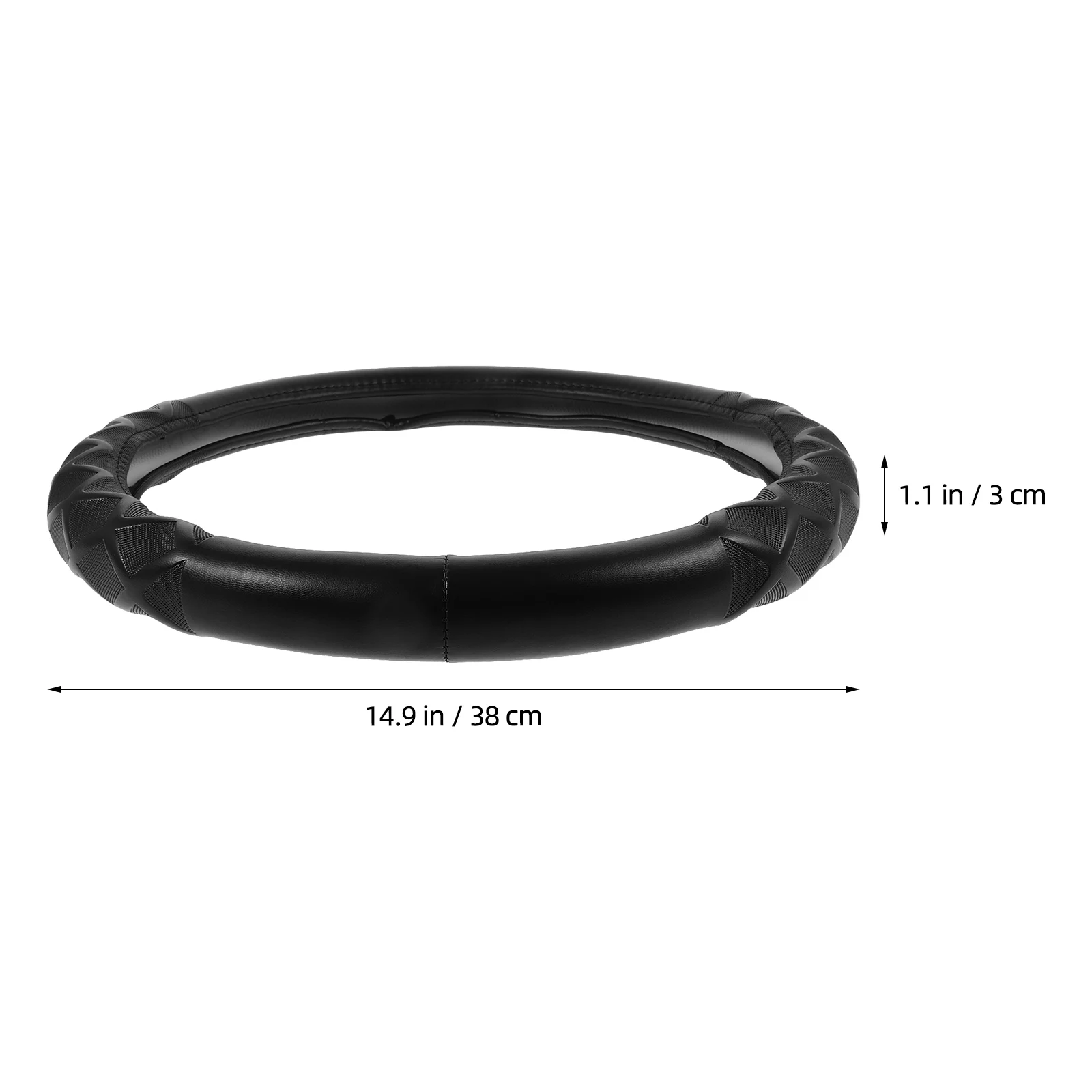 

Premium Pu Steering Wheel Cover Non-Slip Comfort Grip Universal Fit Durable Car Wheel Protector Easy Installation For