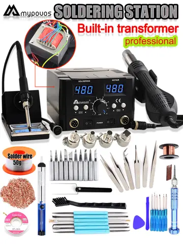 8588D 2 in 1 Soldering Station mypovos