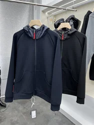 Chinese Brand Spring Autumn High-density air layer men's simple business casual hooded jacket