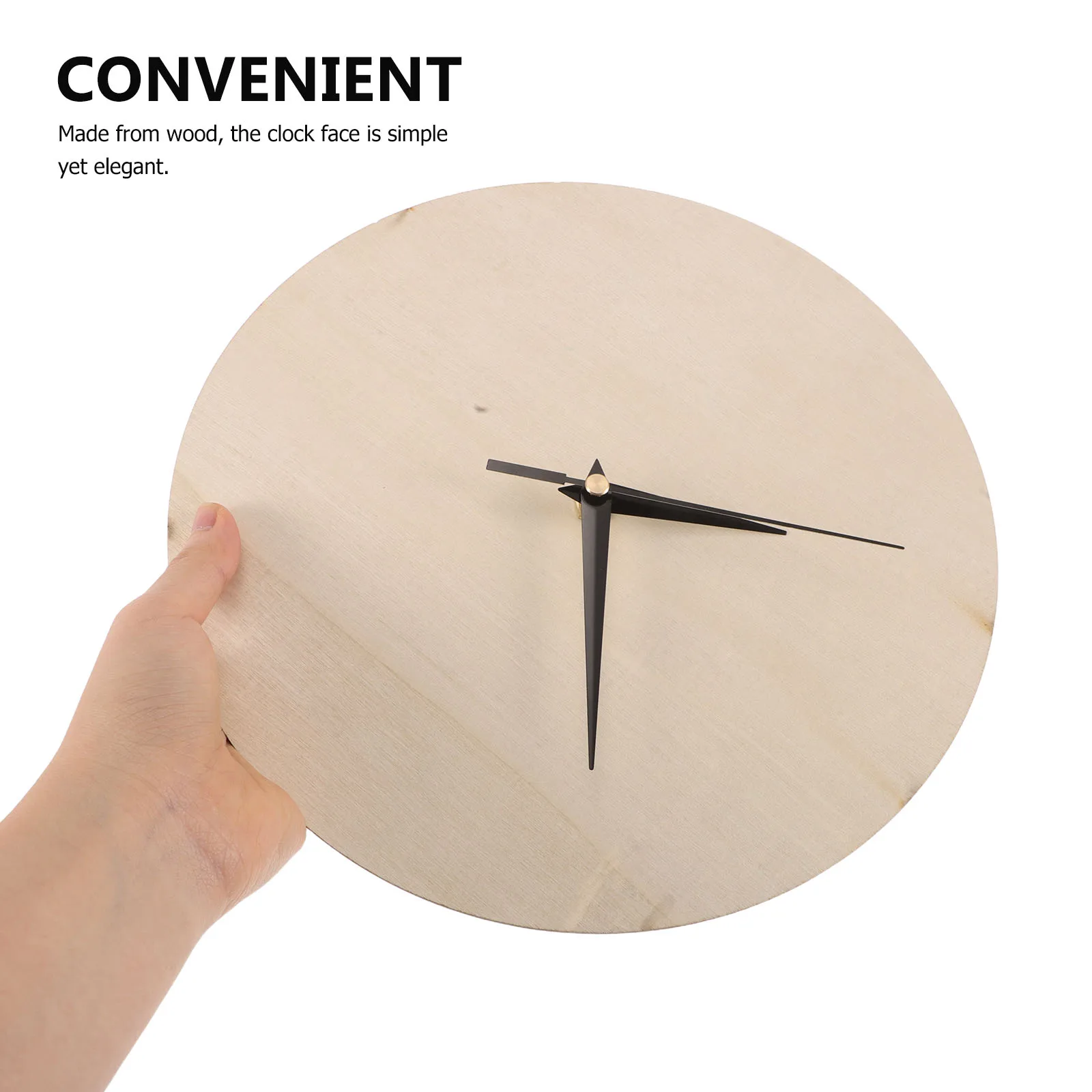 

DIY Blank Wooden Clock Round Dial Plate Kids Graffiti Painting Home Decor Craft Educational Tool Nursery Room Clocks for Kids