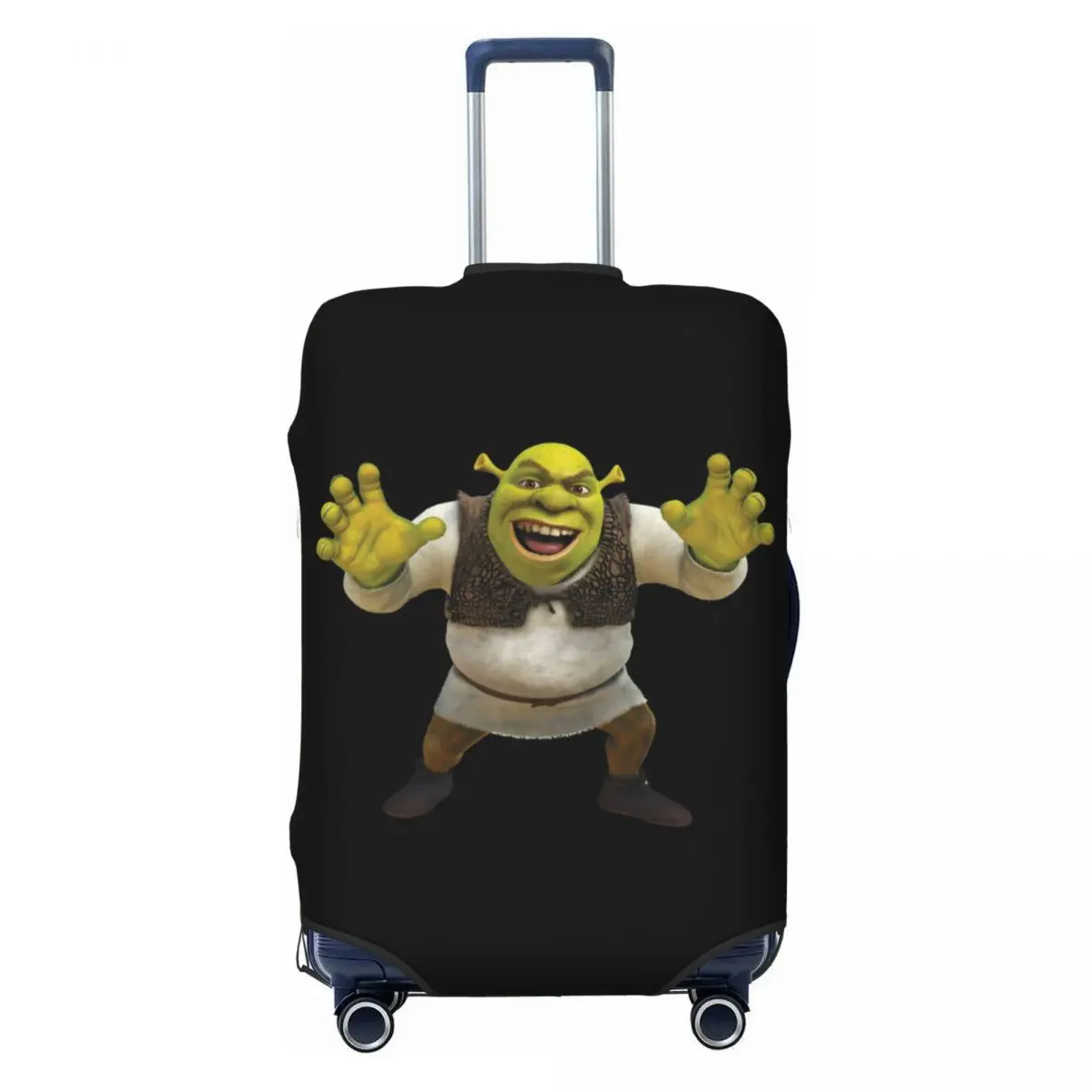 

Funny Angry Shrek Luggage Cover Protector Elastic Monster Travel Suitcase Covers