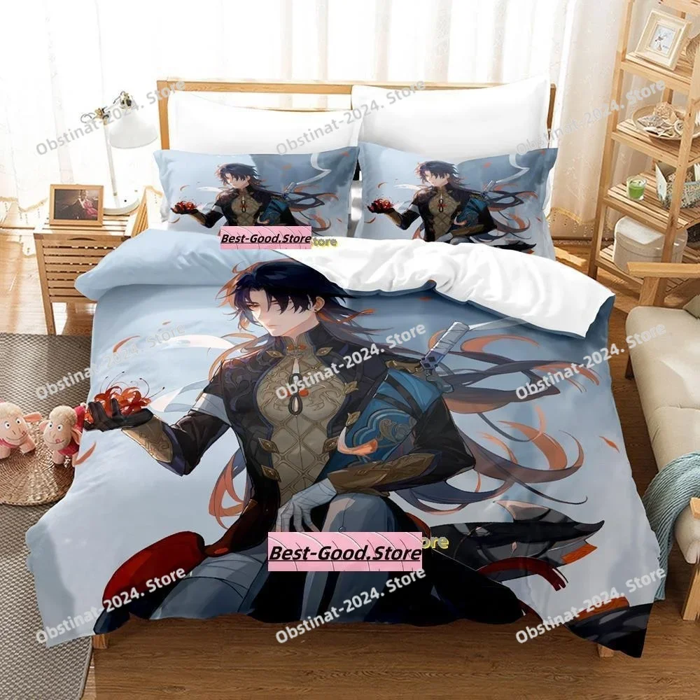 2025 Honkai Star Rail Bedding Set Duvet Cover Full Queen King Size Pillowcase Bed Printed Bed Set Aldult Kid Bedroom Single Twin