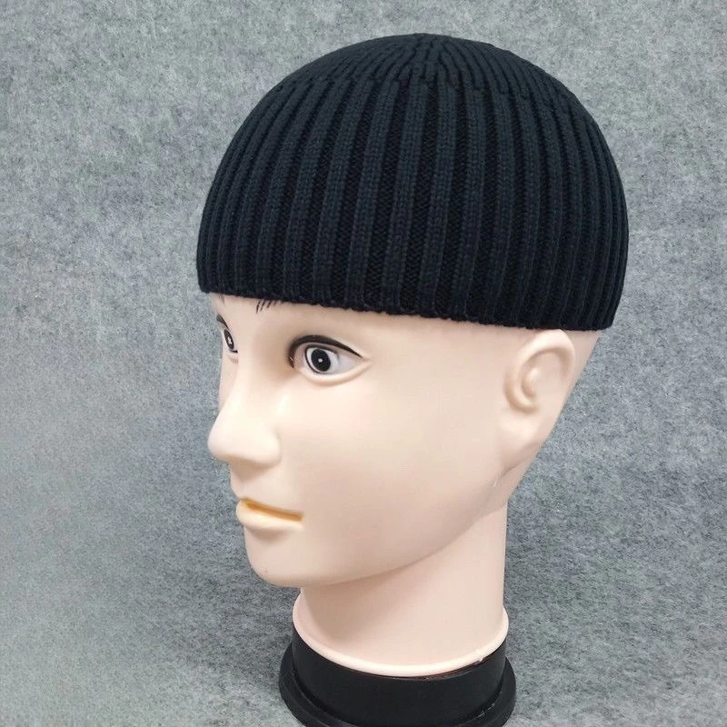 القبعات الإسلامية للرجال القطن الخالص الحياكة البطيخ قبعة الربيع الشتاء الحجاب أنيقة عالية القوة عيد رمضان قبعات الصلاة #5