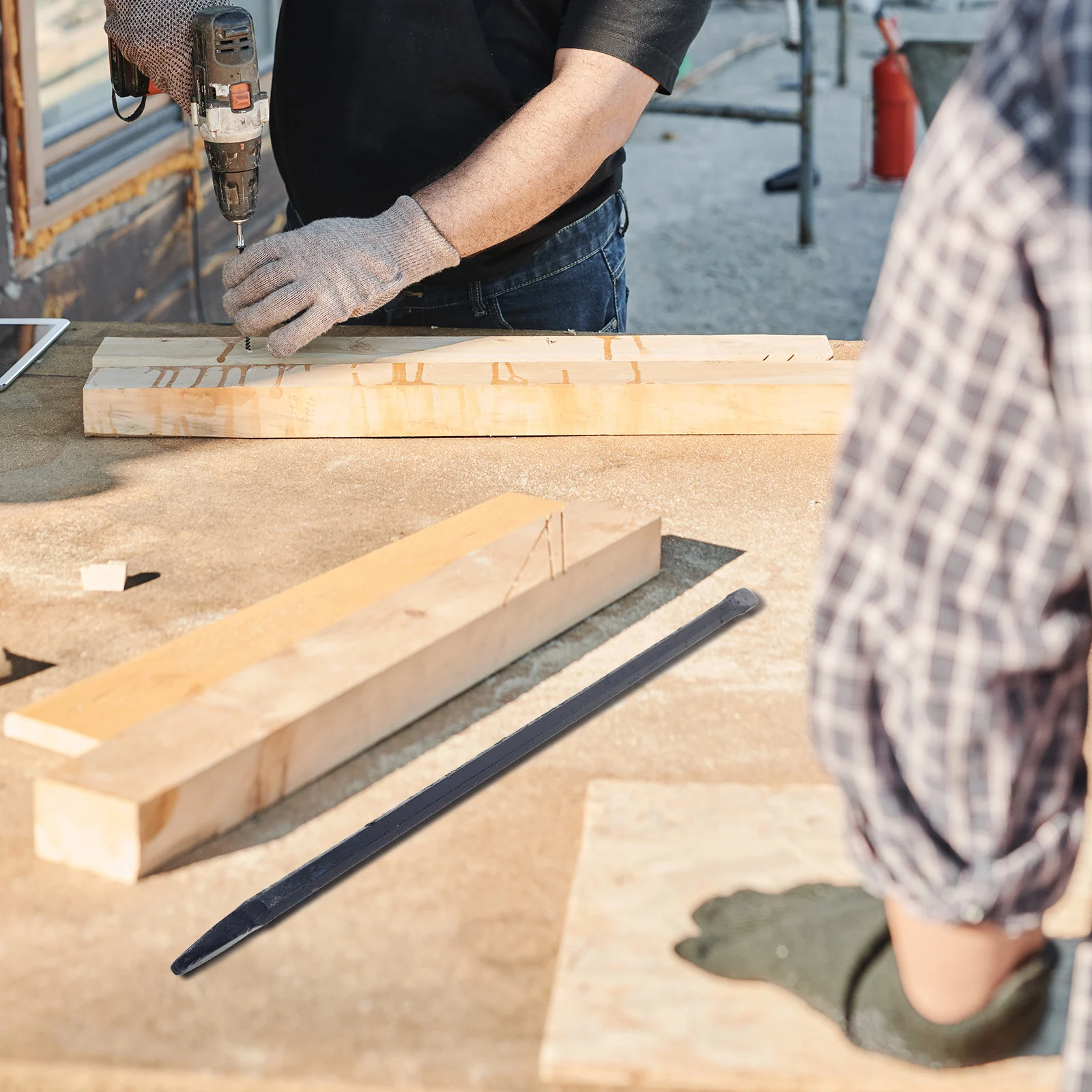 

2Pcs High Carbon Steel Nail Puller Crowbar Manganese Steel H Tools Blue Compact Screw Lifting Wrecking Bar Carpenter Household