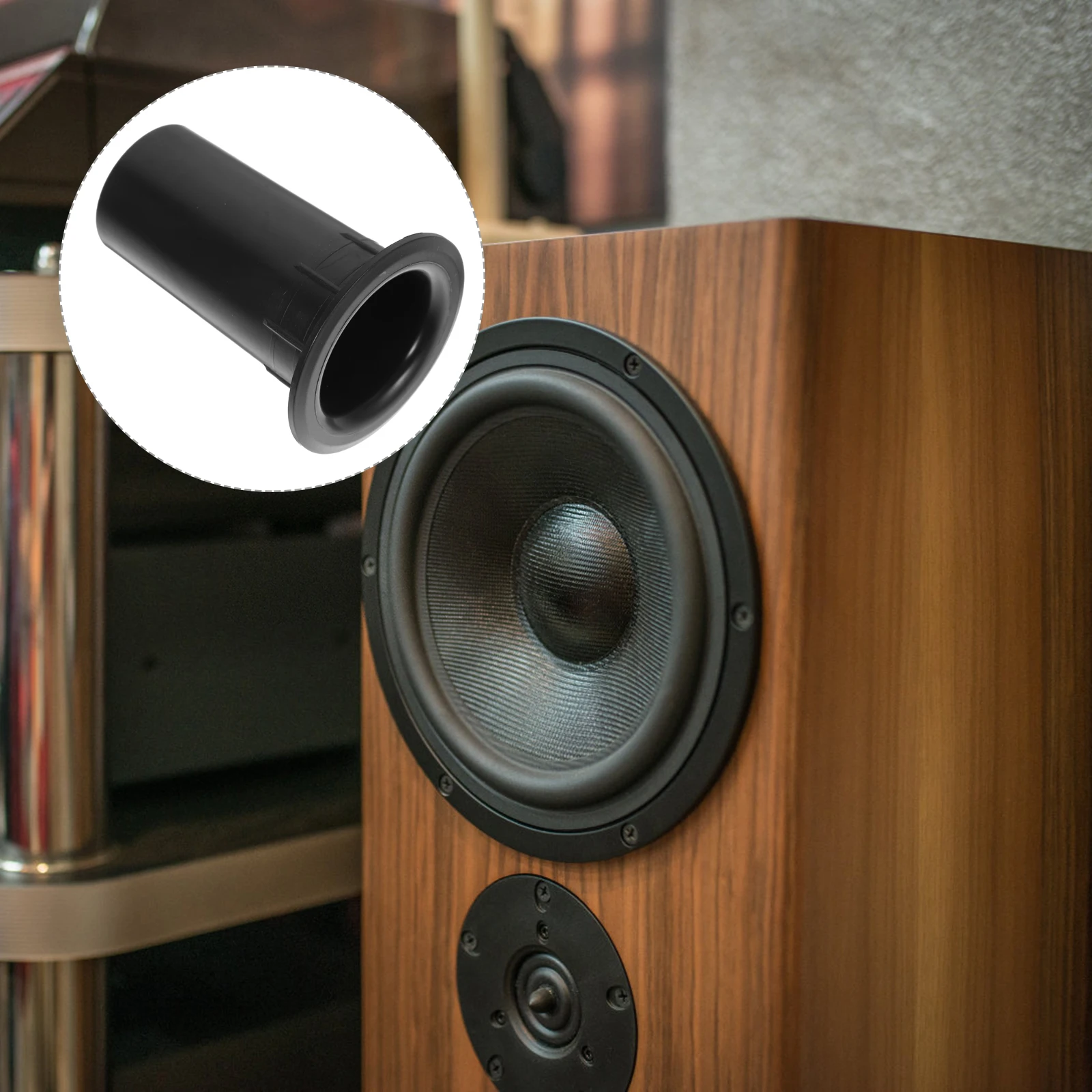 

12 pcs Plastic Speaker Subwoofer Air Outlet Smooth Surface Easy Installation No Noise Woofer Box Port Tube Bass Reflex Speaker