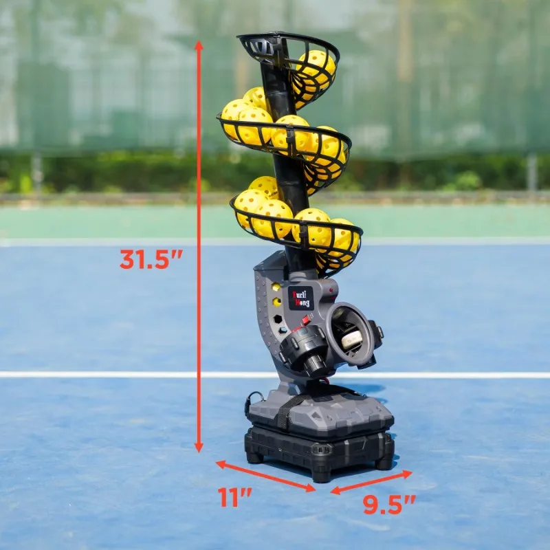 3802PBH Baseball Pitching Machine with Adjustable Speed & Angle, Automatic Swivel Base, Training Launcher for All Levels Players