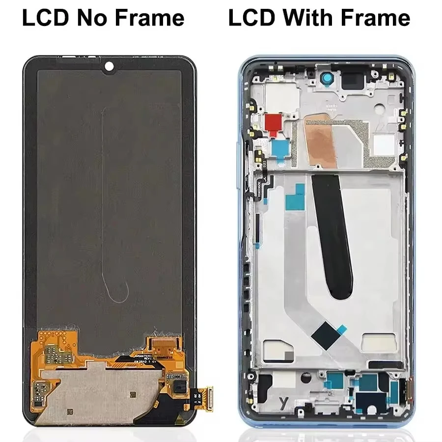 AMOLED 6.67\'\' For Xiaomi Poco F3/F3 Pro LCD Display with Frame Touch Panel Digitizer For Poco F3 M2012K11AG Screen Replacement