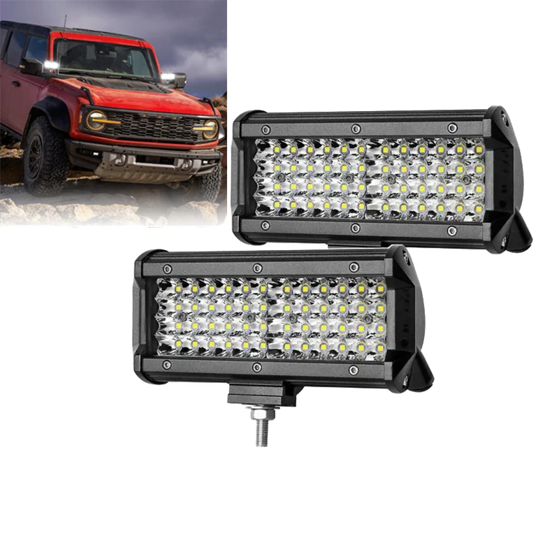 Barra de luz LED para coche/luz de trabajo, Combo de inundación para punto todoterreno, barra LED para camión, coche, SUV, 4x4, barco, ATV, Barra, faros LED de 12V y 14V