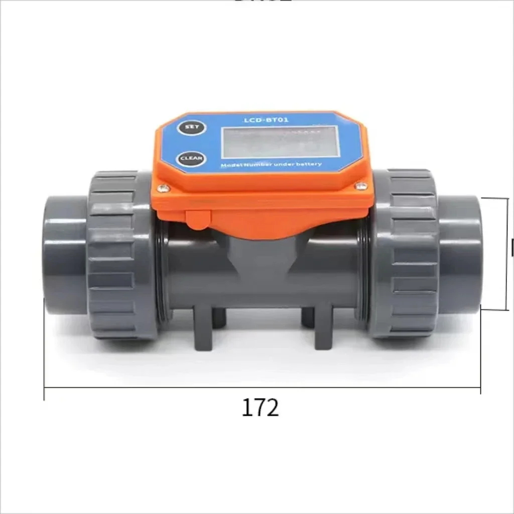 Intelligent Digital Flowmeter PVC Farmland Irrigation Electronic Treatment Large Flow Water Meter Pipeline
