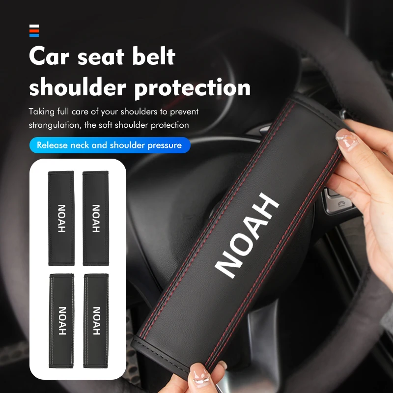 Car Seat Belt Cover Shoulder Protection Padding Accessories For Toyota Noah Corolla Camry 70 GR YARiS Cross Esquire Voxy Avalon