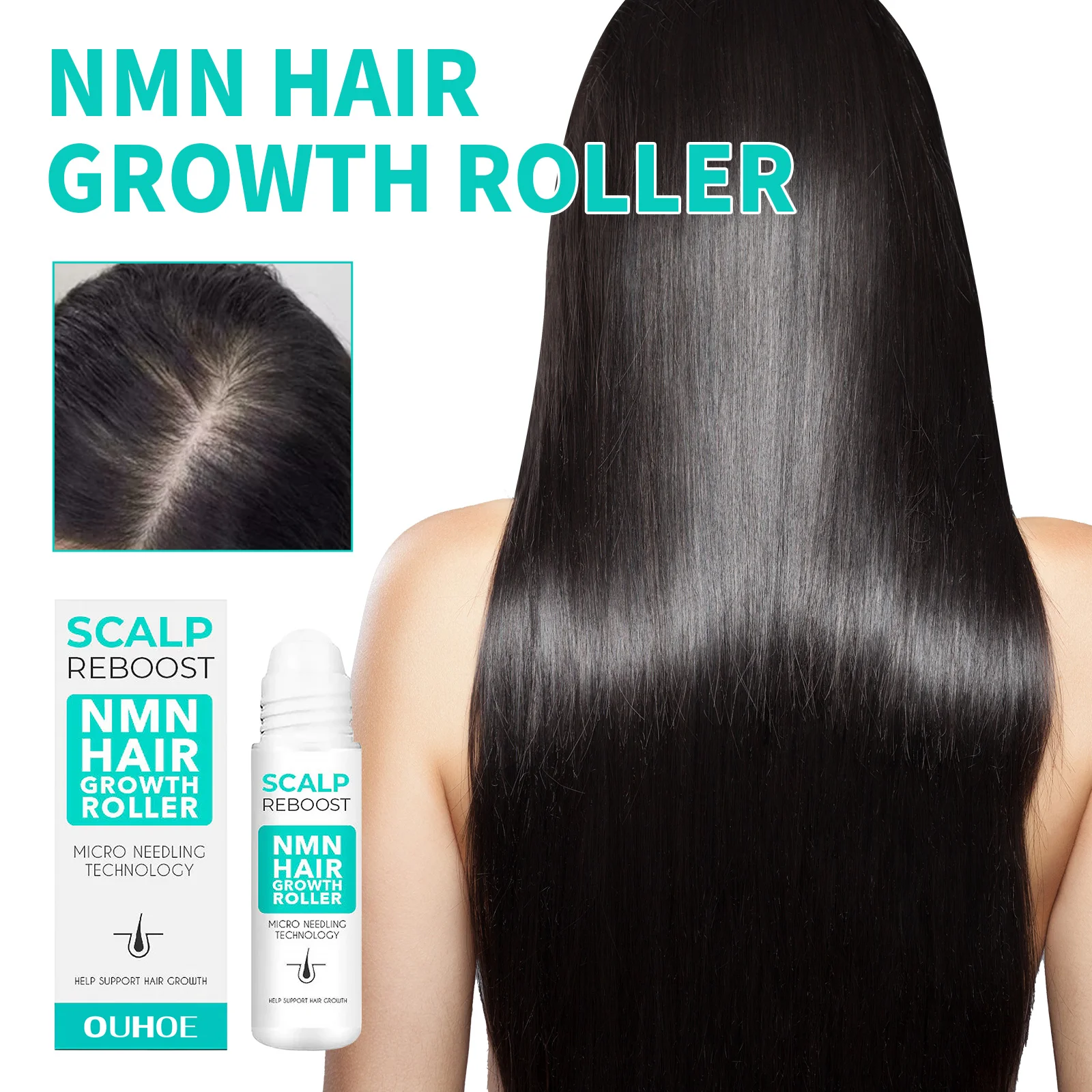 Dense Hair Ball Essence Thick Hair Root Strong Hairline Firm Hair Prevent Hair Loss Hair Care Serum Oil Hair Growth Roller