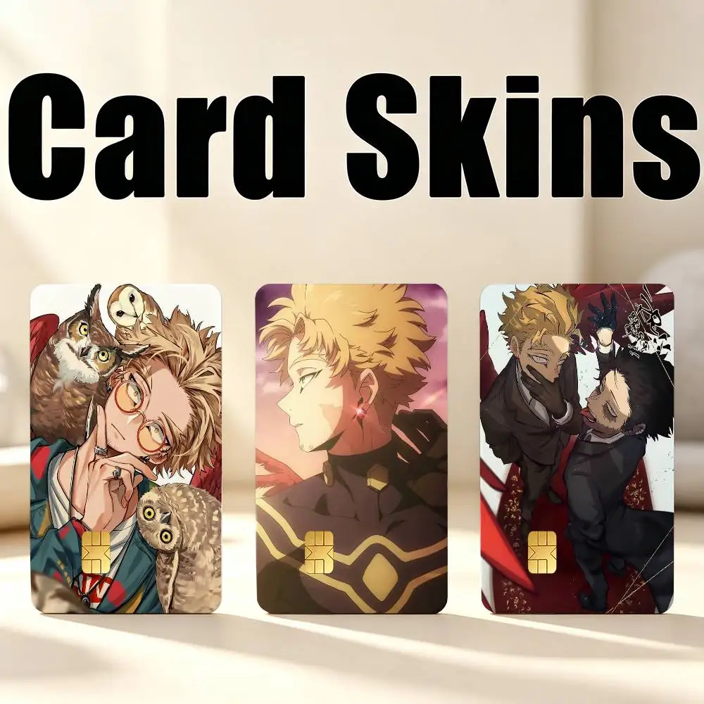 K-Keigo Takami H-Hawks 1Set 4Pcs Card Skin Stickers, Waterproof Decorative Film for Credit Debit Bank Bus IC Cards