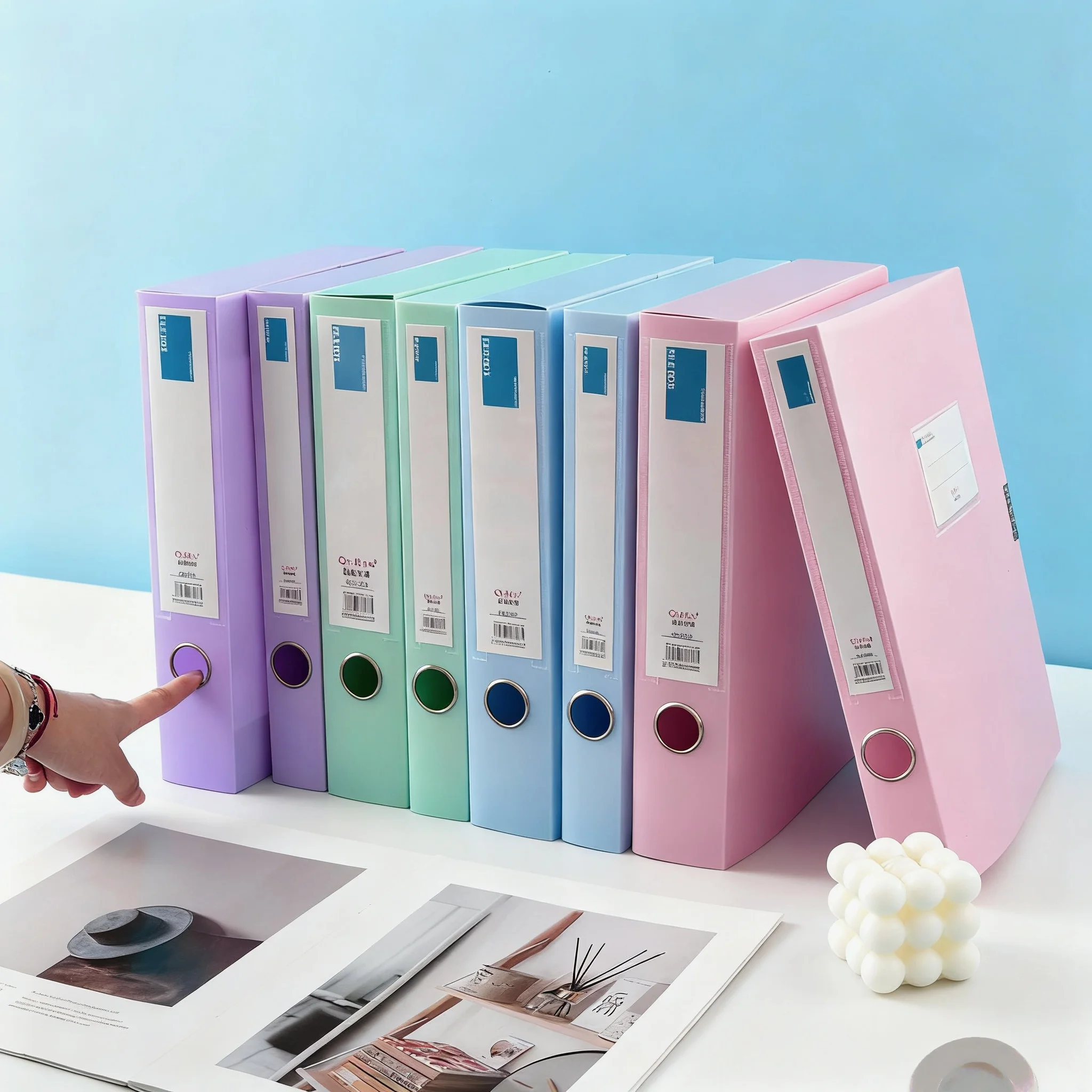 

[Pack of 12] Thickened A4 File Boxes/Document Boxes, Data Folders, Office Supplies Storage Boxes