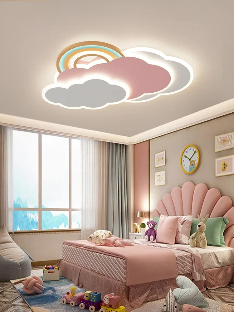 

Cloud LED Ceiling Lamp Nordic Creative Children's Room Lamp Modern, Simple, Warm, Romantic Male and Female Bedroom Lamp