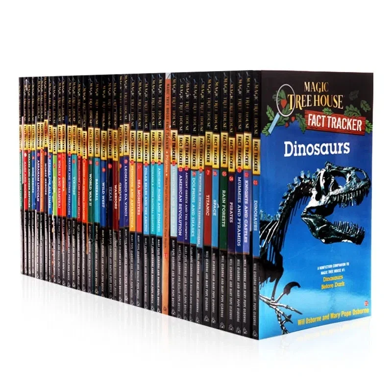 

Original English Reading Children's Books 40 Books/Set Magic Tree House Fact Tracker Story Books for Kids English Books