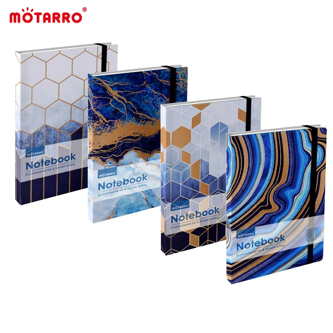 MOTARRO 1Pcs A7 Notebook Notepad Blue Marble Grain Jotter Memo Ins Hand Ledger for Student School Office Supplies Notepad