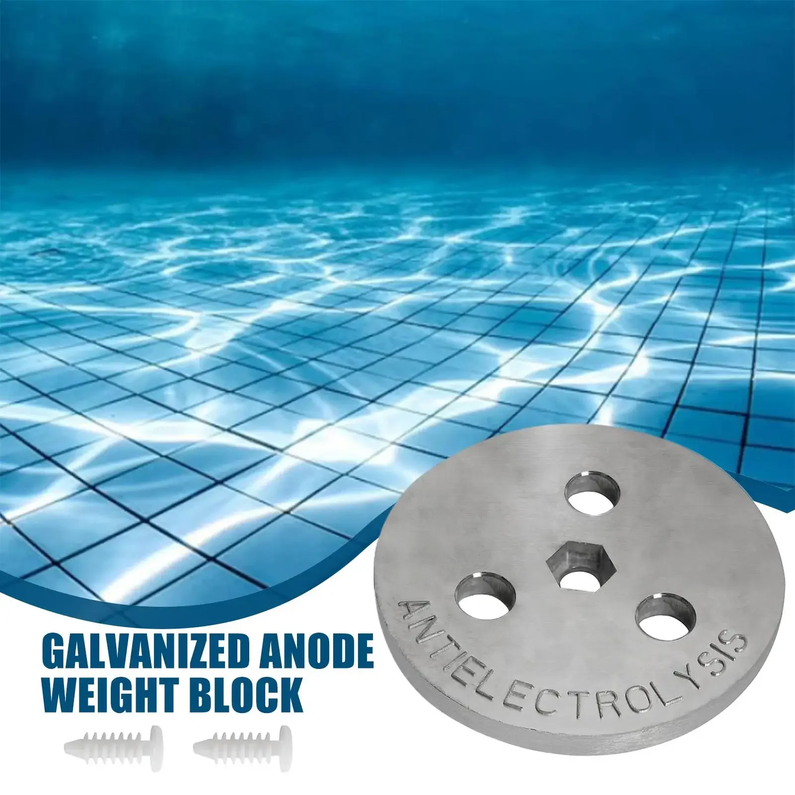 Pool Skimmer Weight Zinc Anode Weight Plate Floater Block Filtration Accessories Outdoor Swimming Protection for Water Pump