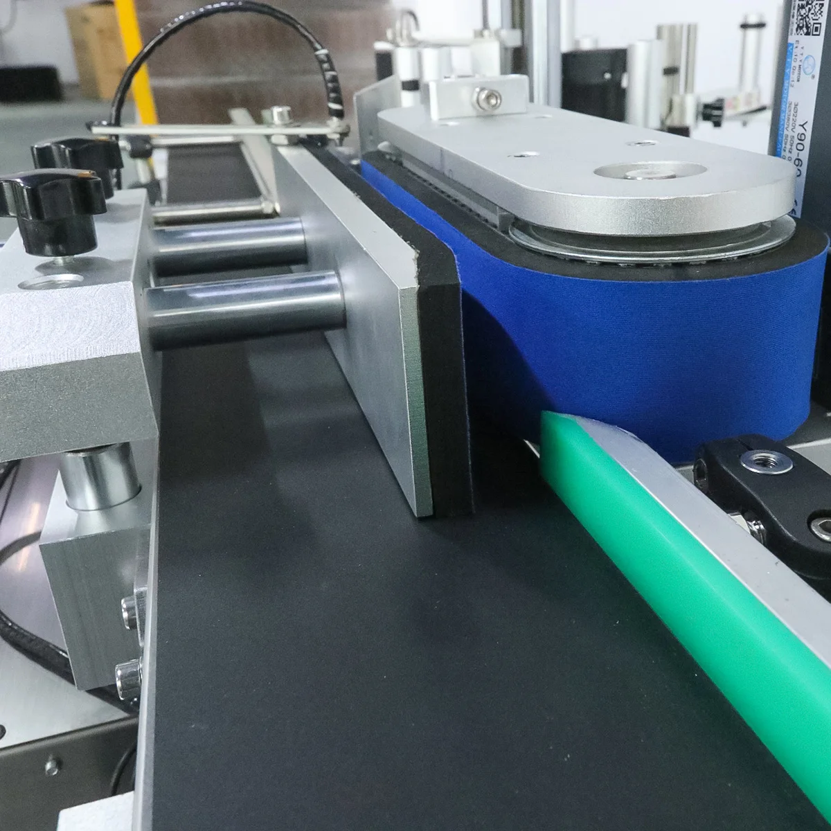 YIMU YM410 Newest Desktop Automatic Round Bottle Label Applicator Tabletop Small Bottle Vial Sticker Labeling Machine